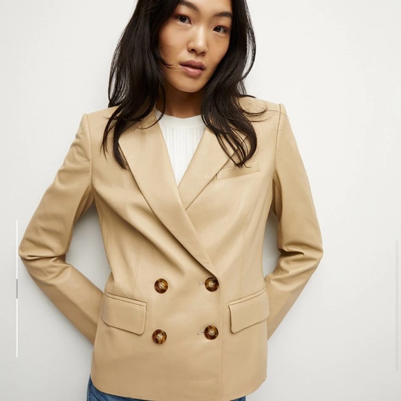 Veronica Beard Leather Dickey Jacket - Picture 2 of 7